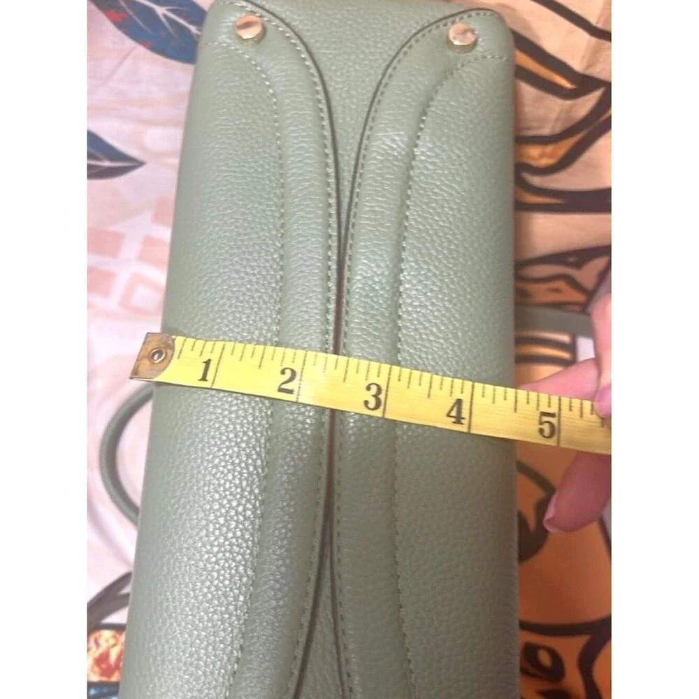 Kate Spade Knott Medium Pebbled Leather Satchel Bag - Romaine Green